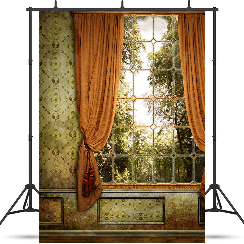 Beautiful Vintage Room with Window Photography Backdrop SBH0291