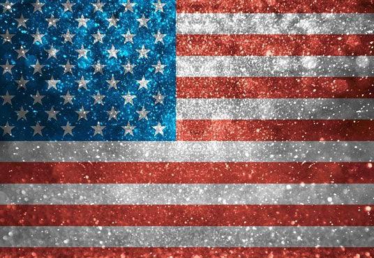 Bokeh American Flag Backdrop For Happy Independence Day Photography