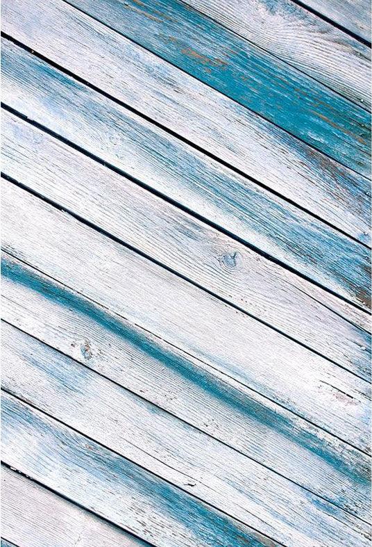 Light Cyan And White Wood Floor Texture Backdrop for Photography