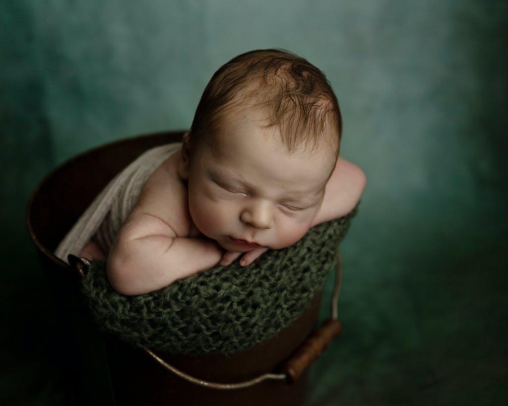 Retro Green Abstract Portrait Photography Backdrops