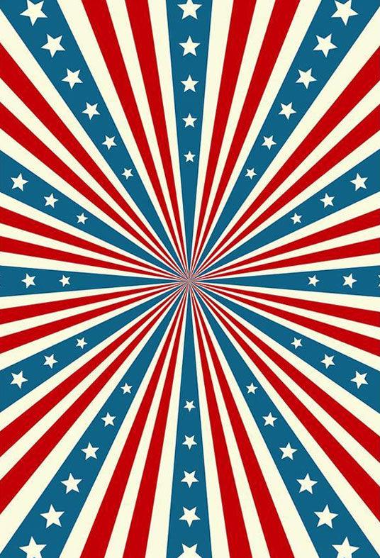 American Flag Pattern Backdrops for July 4th Independence Day Photography