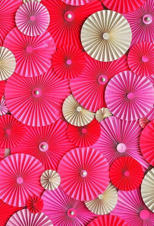 Red Brown Pinwheel Wall For Wedding Photography Backdrop