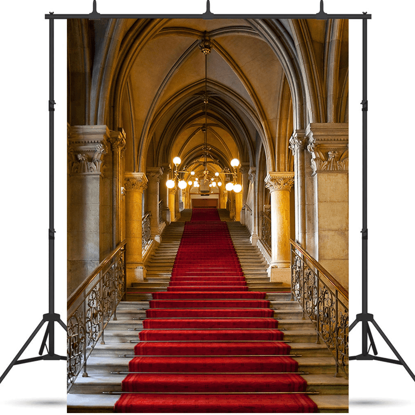 Gothic Castle Church Interior Photography Backdrop SBH0261