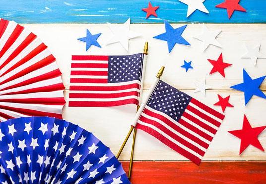 Flag Photography Backdrop for July 4th Independence Day Background