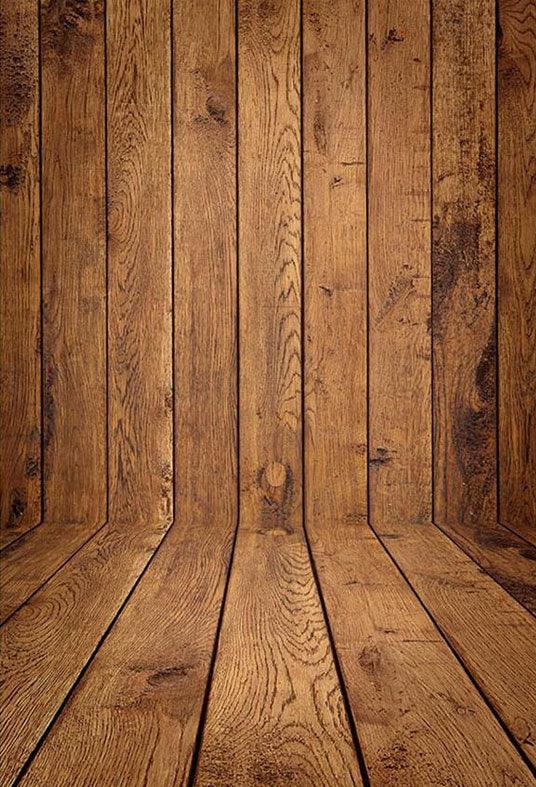 Retro Wooden Wall And Floor Mat Photography Backdrop
