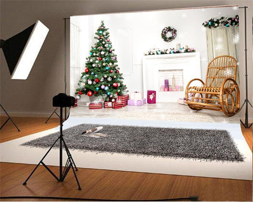 Christmas Photography Prop Backdrop Wood Floor Background