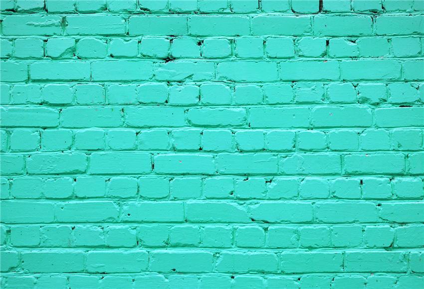 Mint Brick Wall Portrait PHOTO Backdrop for Party