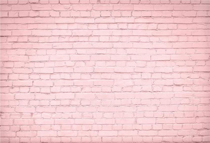 Light Pink Brick Wall Photography Backdrops