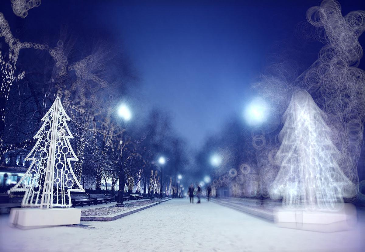 Winter Snow Decor Photography Backdrop