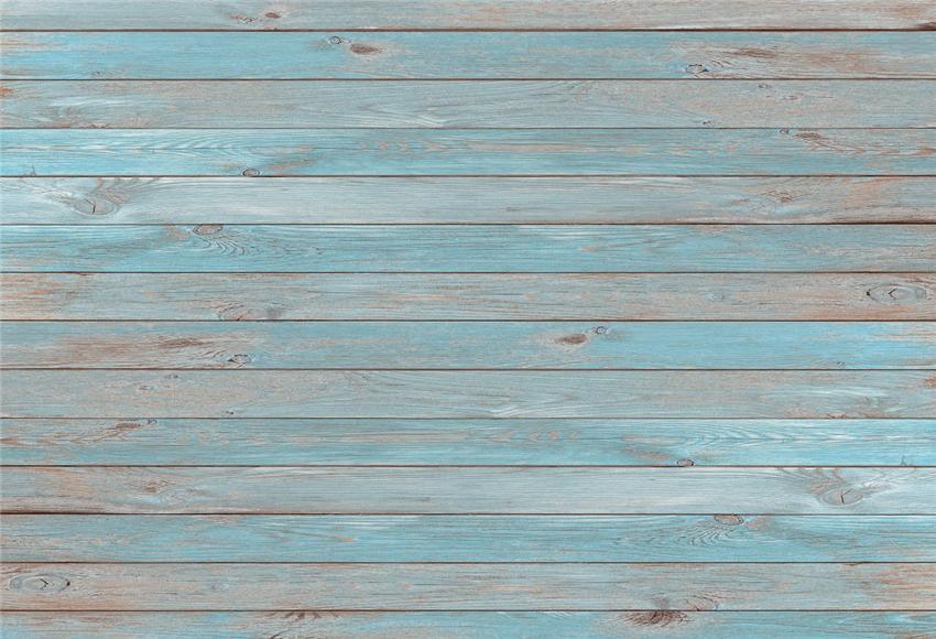 Vintage Grey Blue Wood Wall Backdrop for Photos