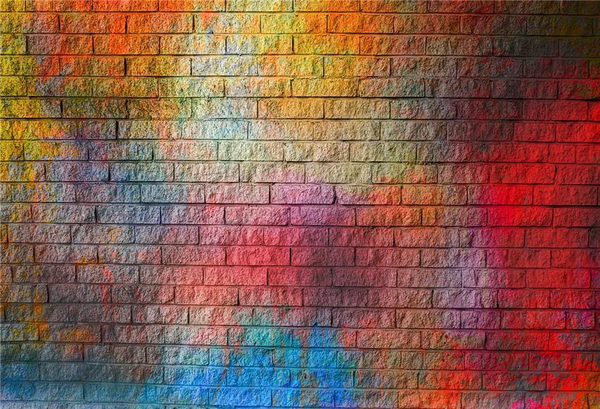 Graffiti Brick Wall Vintage Photography Backdrops