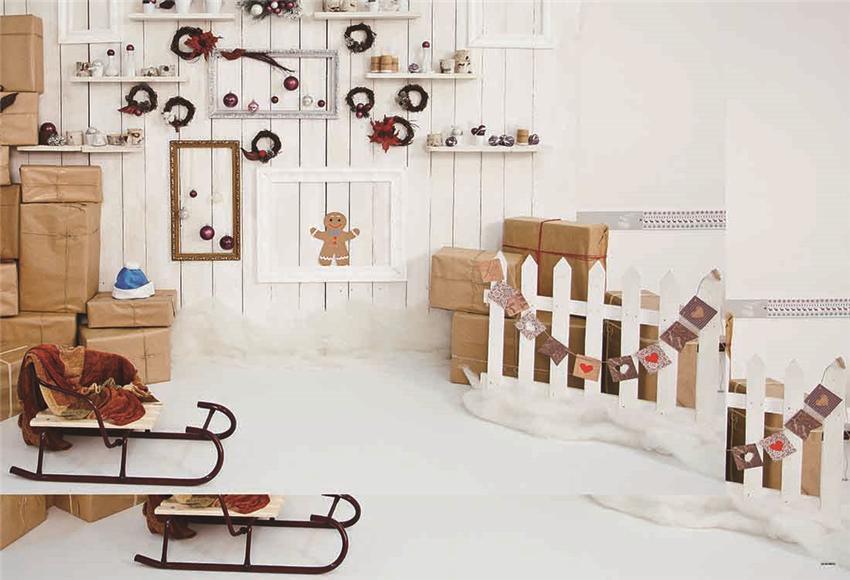 Wood Wall Fence Photography Backdrop for Photography