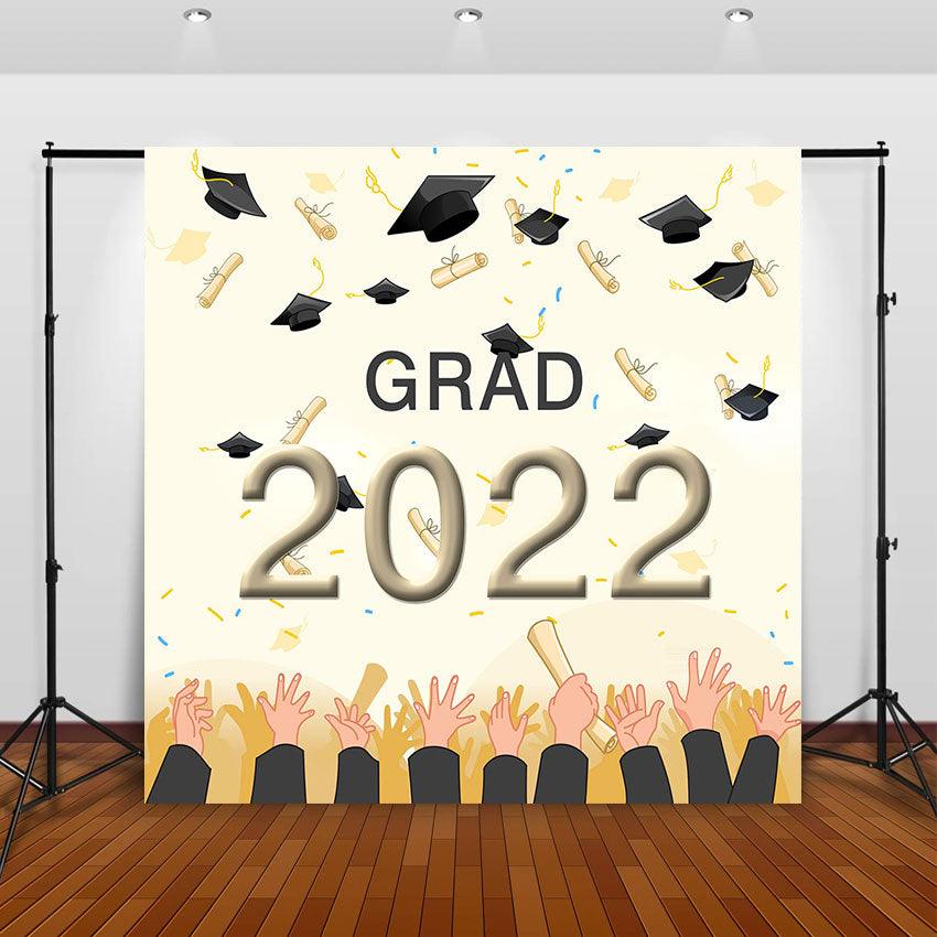 Bachelor Hat decoration Graduation Party Backdrop for Photography Graduation Party Decorations SBH0081