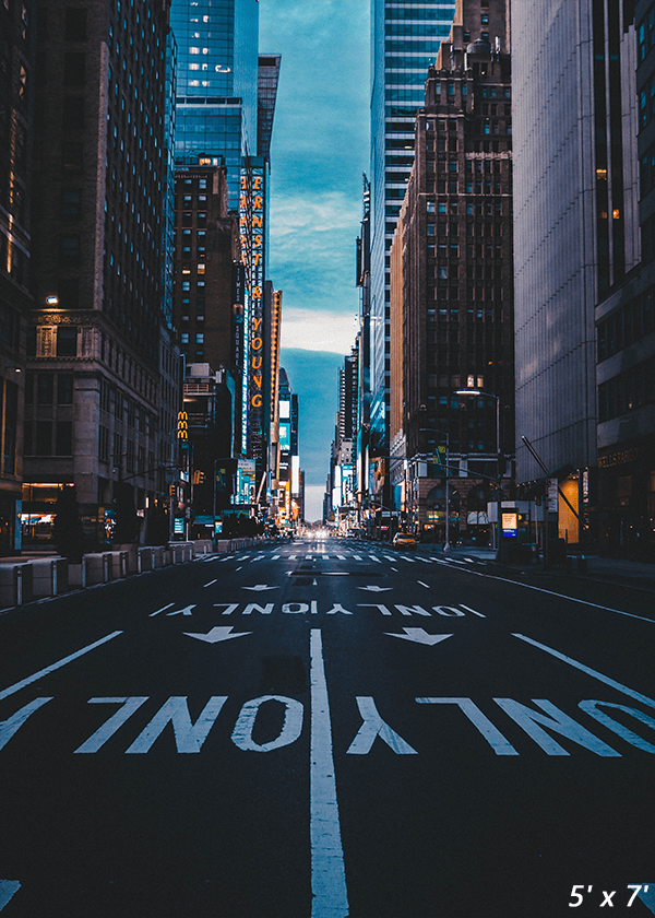 Manhattan City Street Night View Photography Backdrop SBH0316