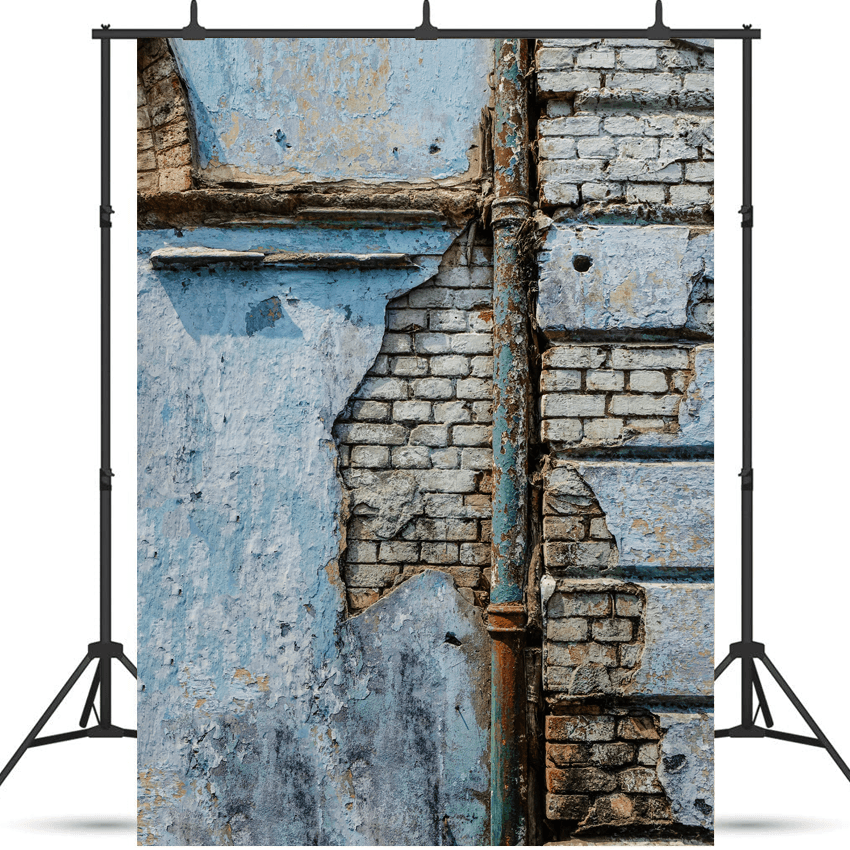 Ruined Brick Wall Backdrop for Grunge Photography SBH0325