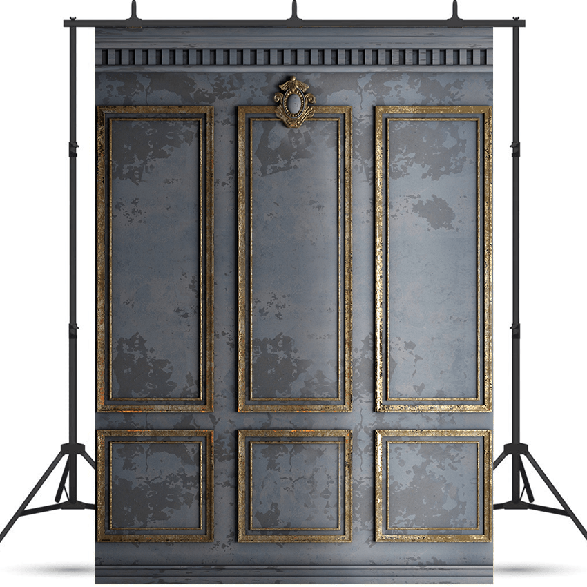 Grey Classic Interior Wall Backdrop for Photography SBH0384