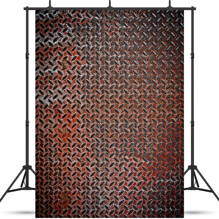 Rusty Metal Plate Texture Fabric Photography Backdrop SBH0423