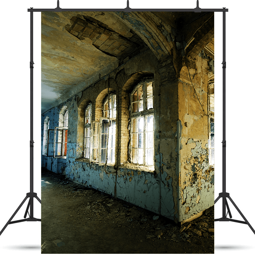 Derelict Hospital Corridor Backdrop for Photography SBH0450