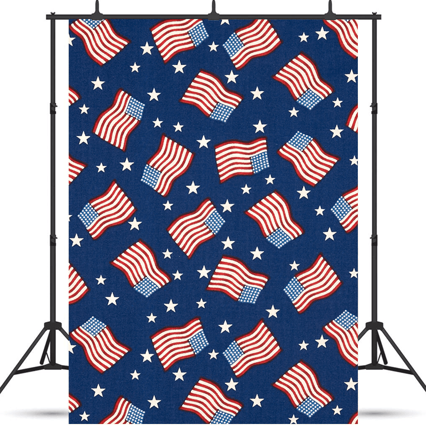 America Flags Patriotic Backdrop For Photo SBH0472
