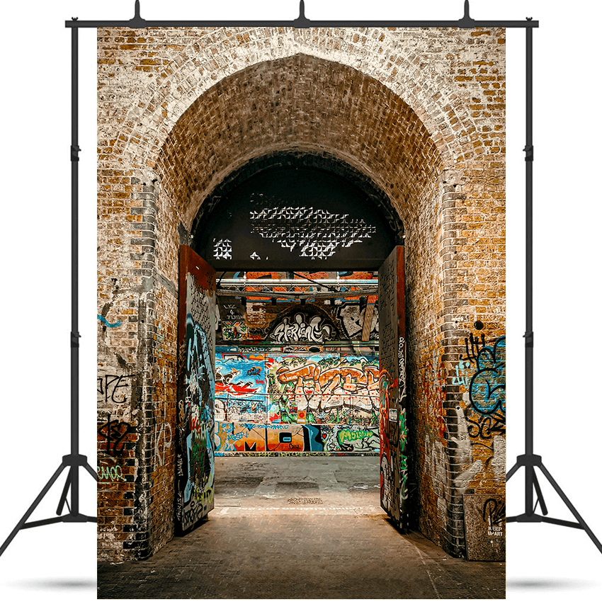 Urban Graffiti Arches Background for Photo SBH0536