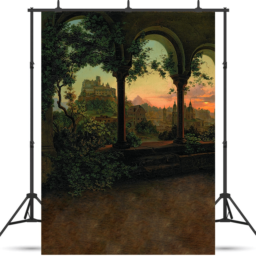 Castles and Medieval Themed Background Backdrop SBH0561