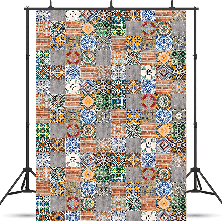 Ceramic Tiles Patterns Backdrop Background for Photo SBH0574