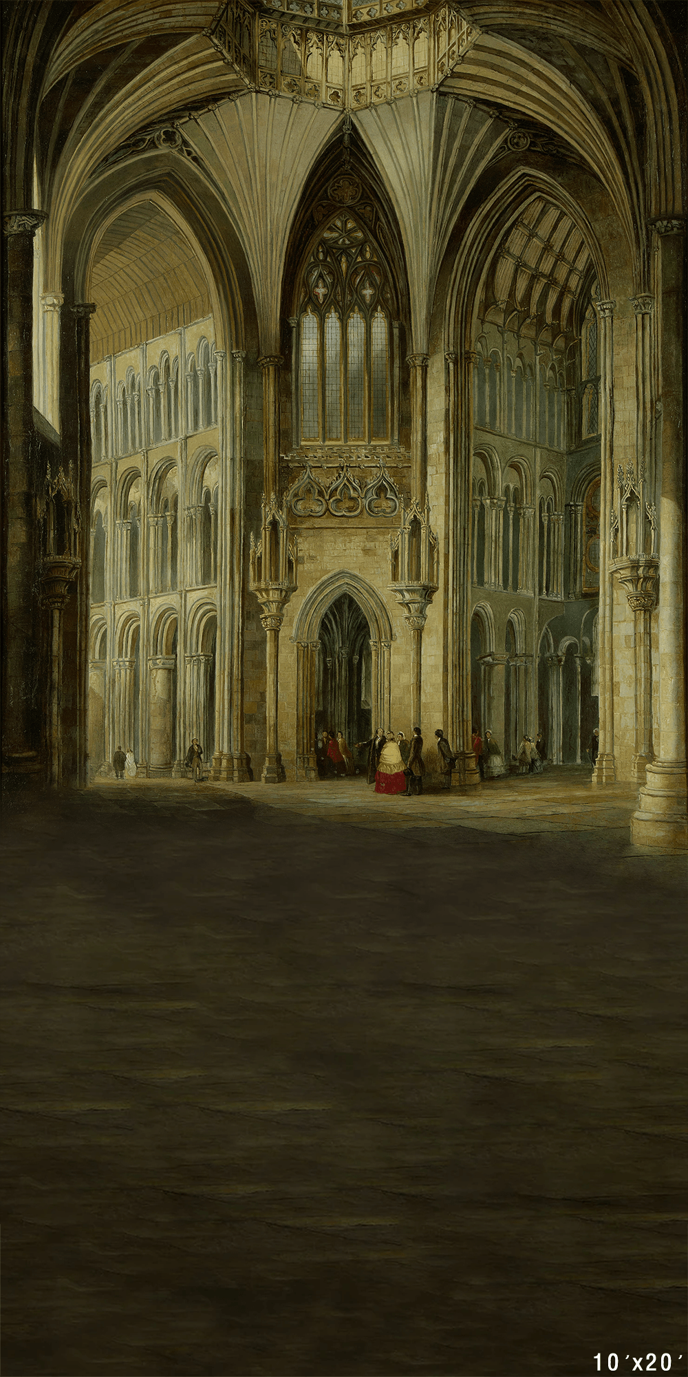 Interior view of Cathedral Church Fabric Backdrop for Photo SBH0704