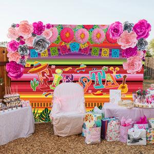 Fiesta Colorful Photography Backdrop for Party