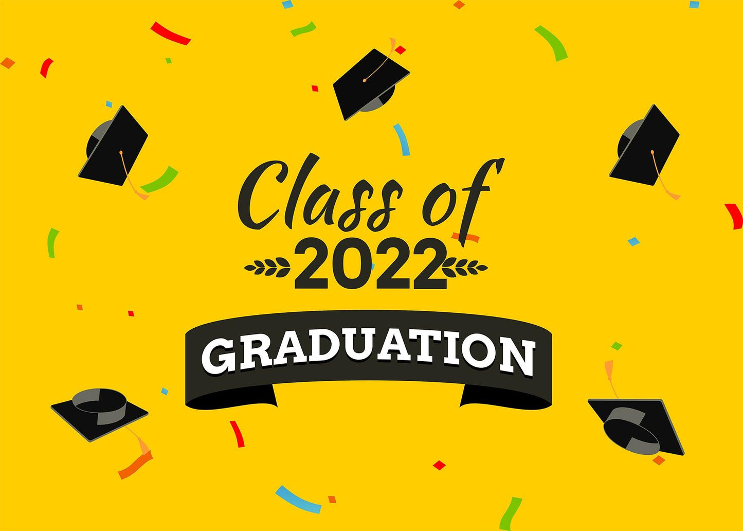 Yellow Graduation Party Backdrop Background Graduation Party Photography TKH1854