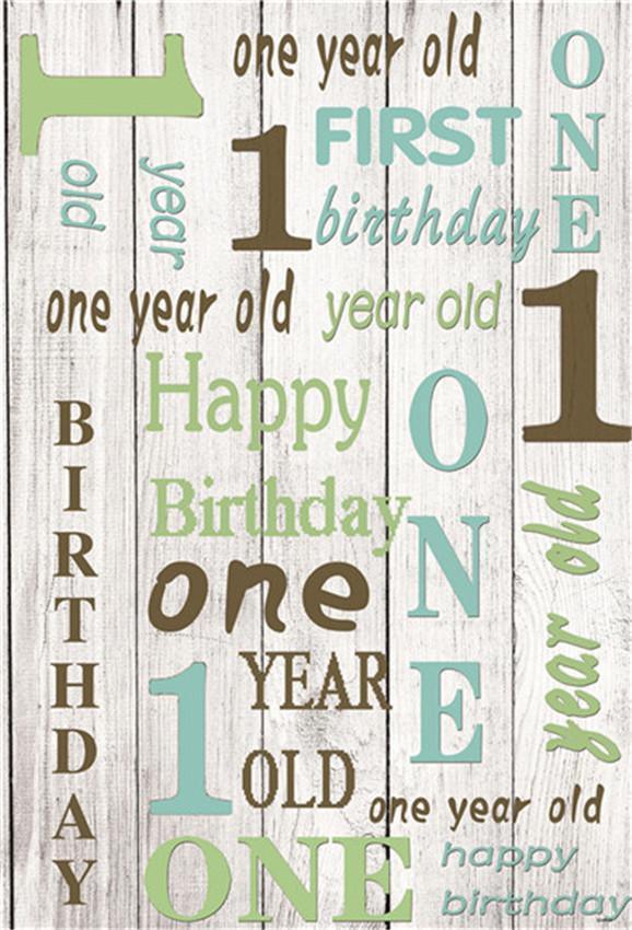1st Boy Happy Birthday Baby Show Backdrop for Photo Booth Prop