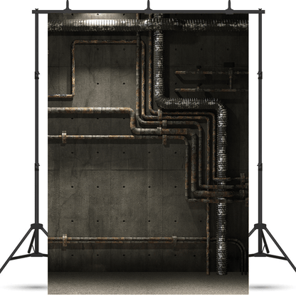 Abandoned Industry Pipe Backdrop for Grunge Photography SBH0318