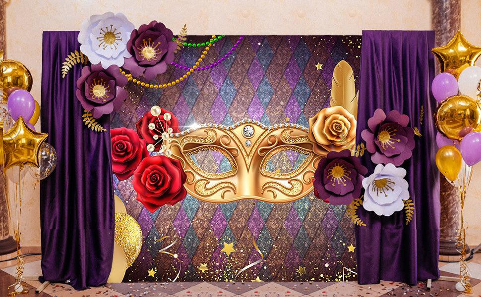 Rose Jewelry Photography Backdrop for Masquerade Ball Party