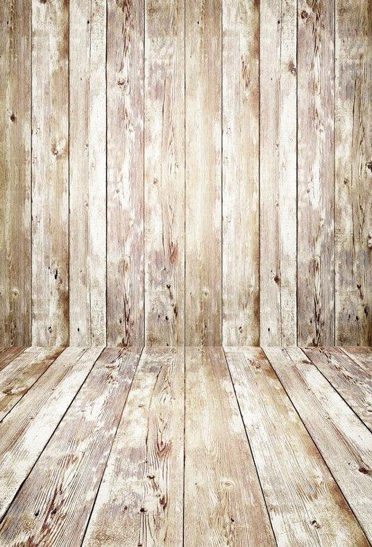 Retro Printed Narrow Wood Floor Texture  Backdrop for Photography