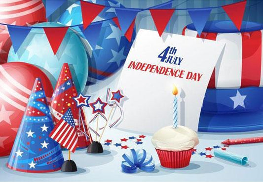 American Flag Designs Backdrop For Happy Independence Day Photography