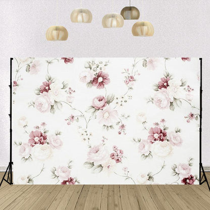 Abstract Floral Baby Show Fabric Backdrops for Photography