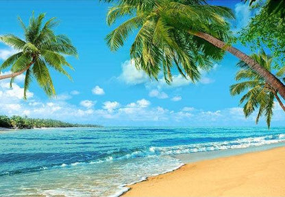 Seaside Beautiful View Backdrops for Relax Vocation Photography Backgrounds