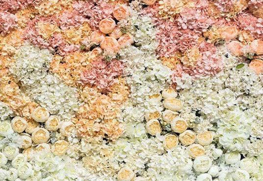 Wedding Valentine's Day Mother's Day Flower Wall Photography Backdrop
