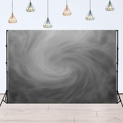 Abstract Black Grey Vortex Photography Backdrop