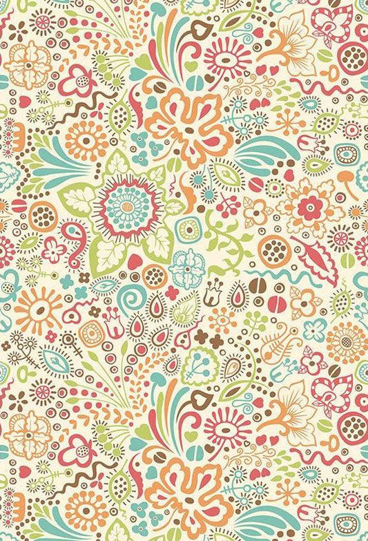 Repeat Colorful Little Designs Backdrop For Photography