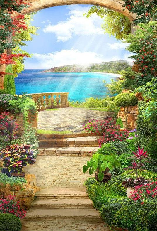 Spring Season Sunshine Beautiful Scenery Backdrop for Photography