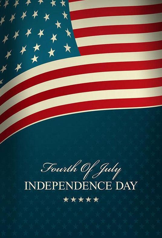 Painted American Flag For Independence Day National Day Backdrop