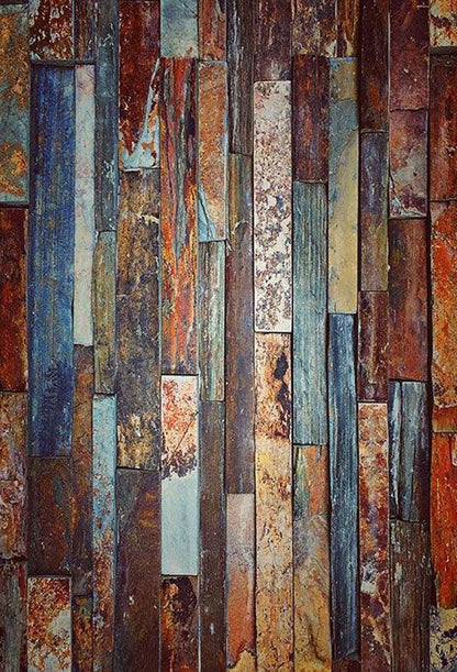 Printed Splicing Wood Floor Texture  Grunge Photography Backdrop
