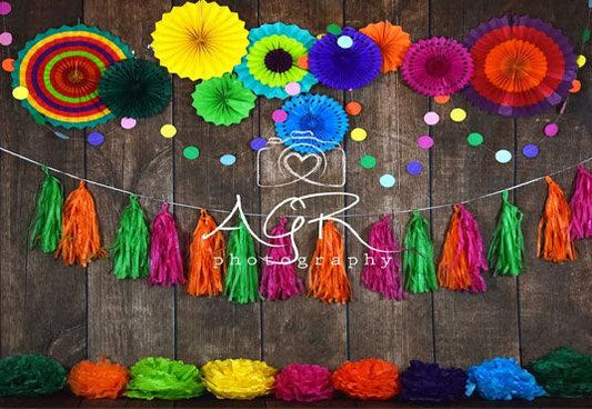 Fiesta Wood Colorful Backdrops for AGR Photography