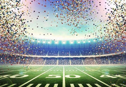 Green Grassland Championship Backdrop Football Field Photography Background