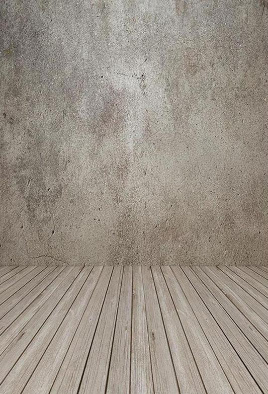 Grunge Wall Wood Floor Texture Backdrop For Studio Photo
