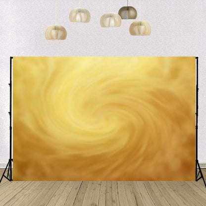 Abstract Golden Vortex Photography Backdrop