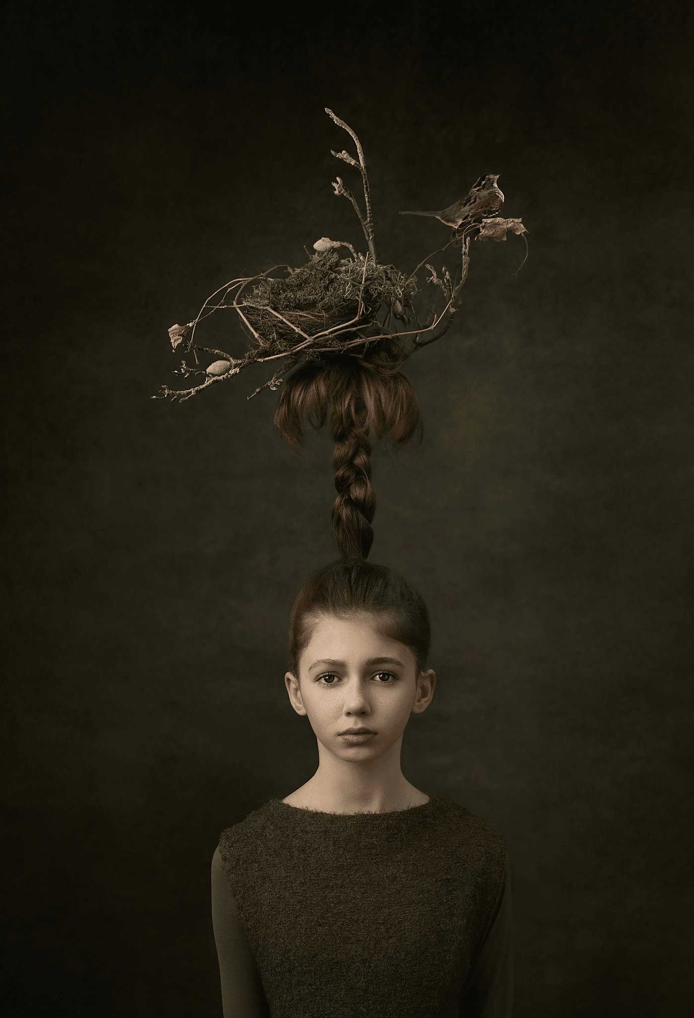 Simon Diez  Dark Abstract Art Portrait Backdrop for Photography Prop