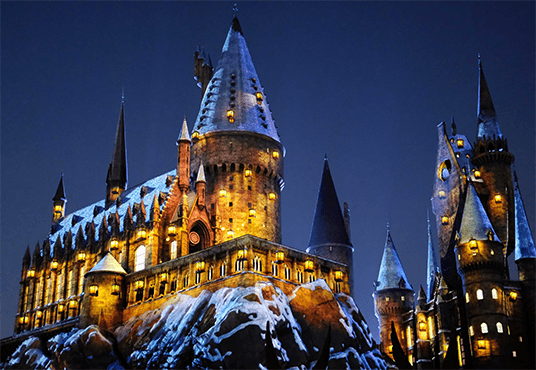 Halloween at Hogwarts Harry Potter Castle Backdrop for Photography SBH0242