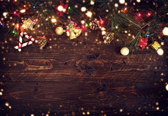 Christmas Wood Wall Photo Backdrop