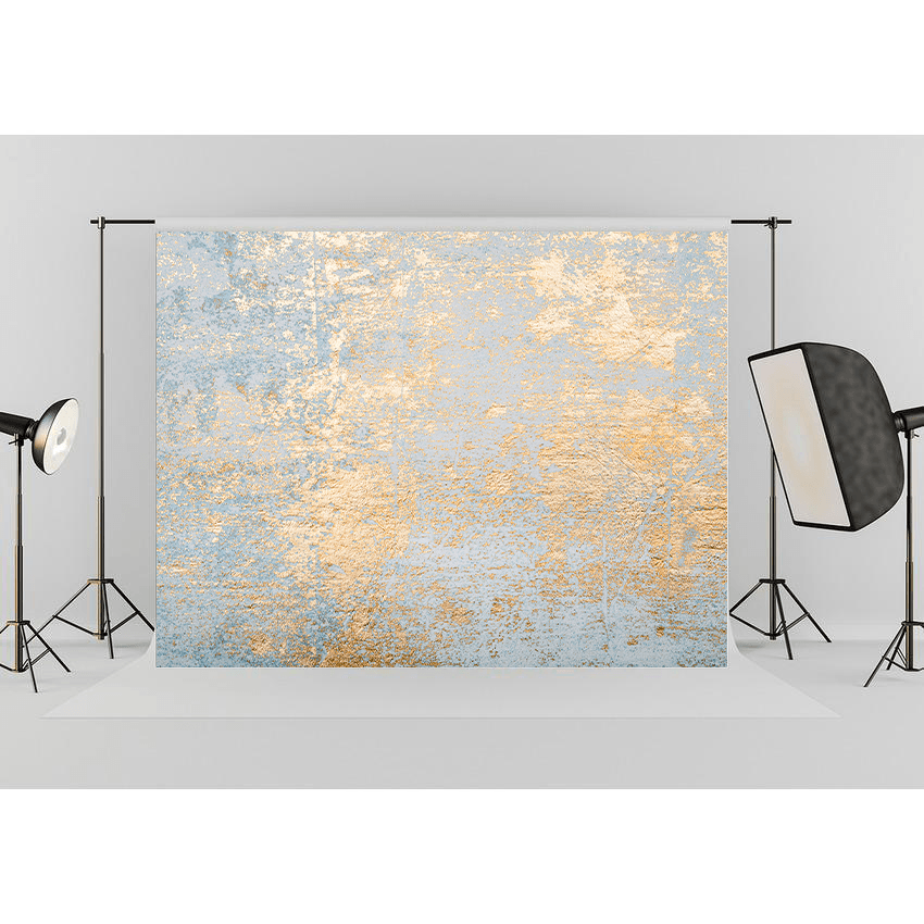 Retro Wall Shiny Gold Abstract Backdrop for Photography Prop